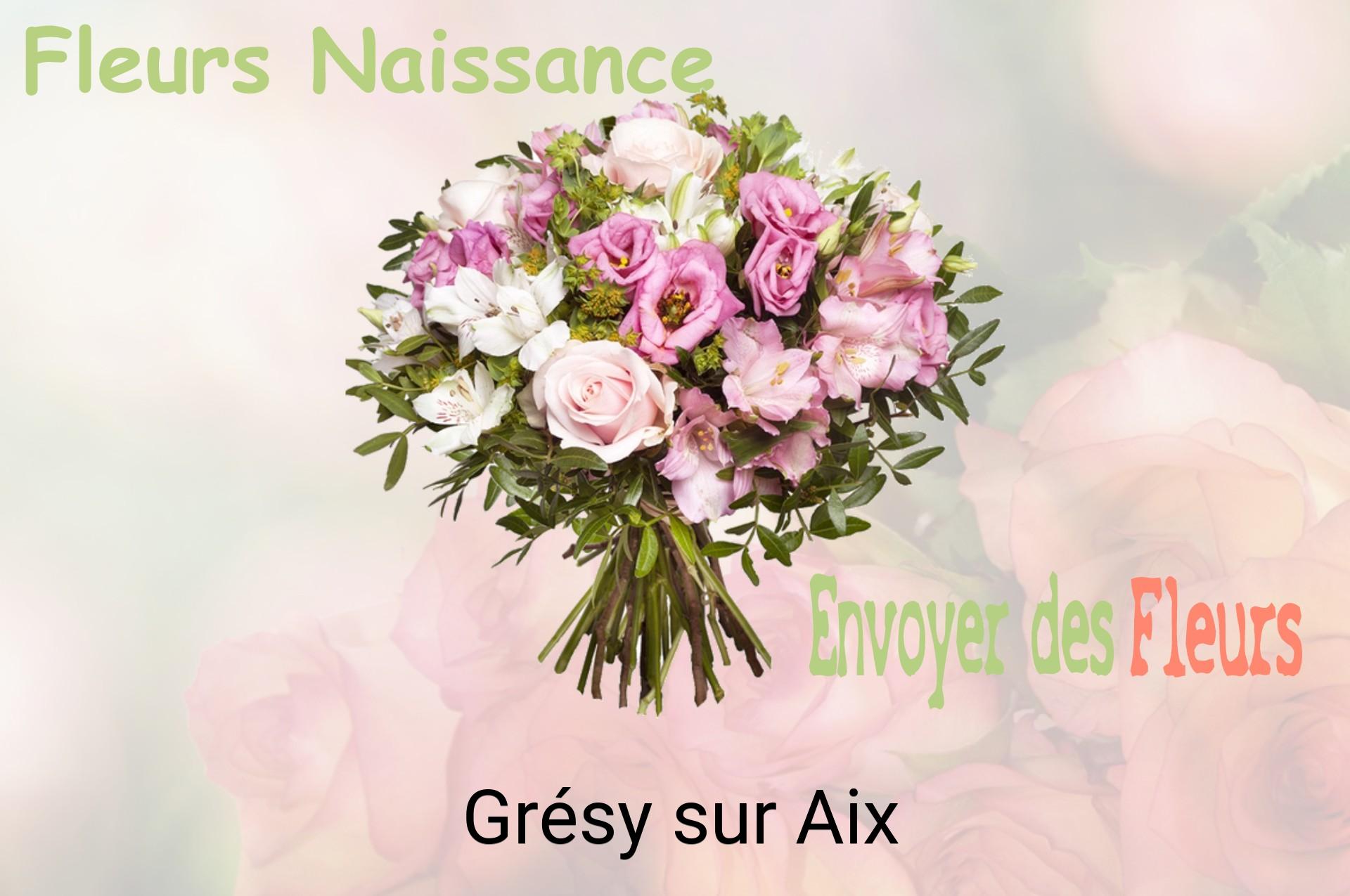 Bouquet de fleurs de naissance livré à Grésy-sur-Aix
